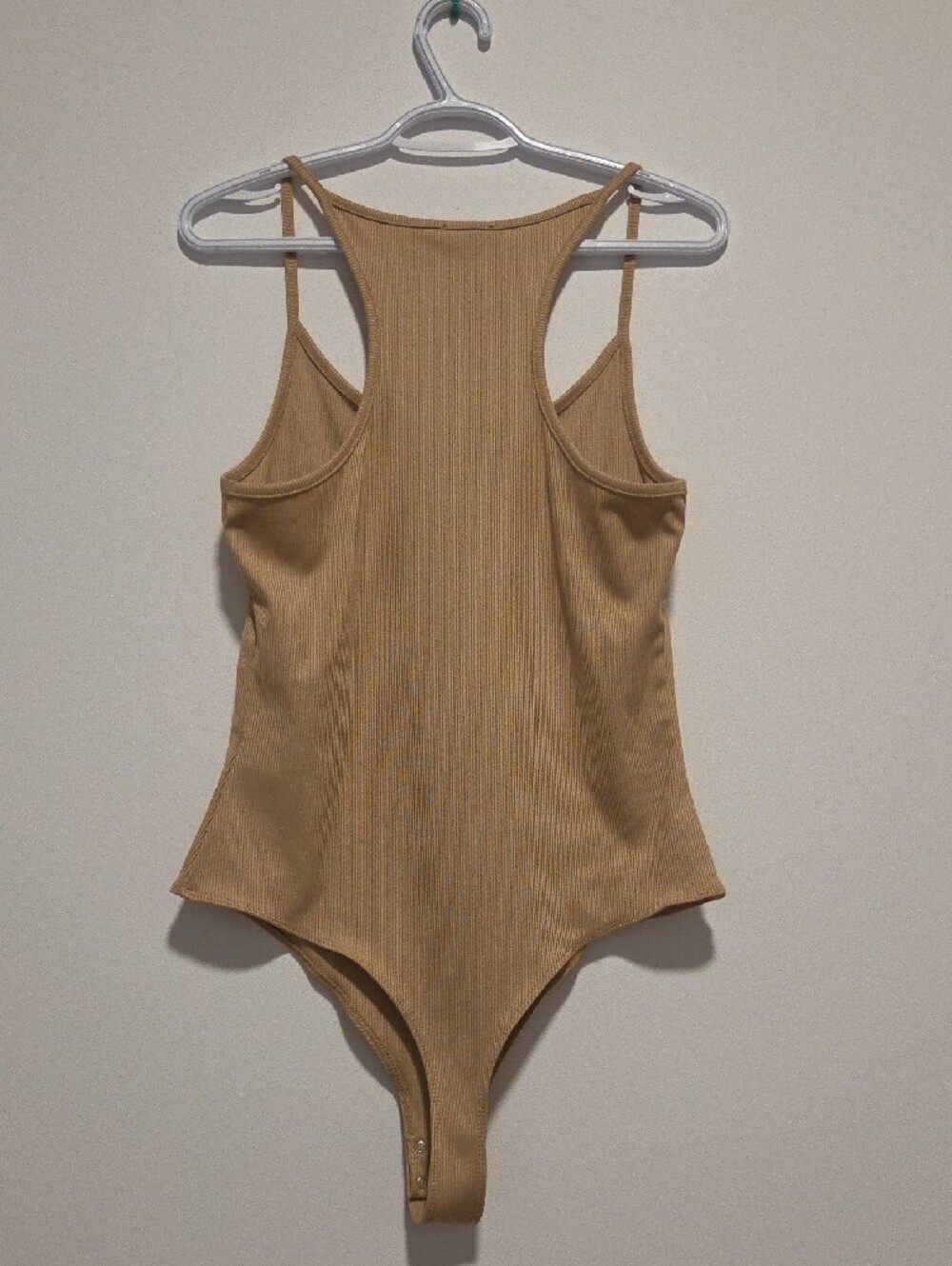 Dynamite Ribbed Tan Bodysuit - Picture 2 of 6